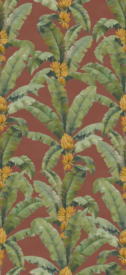 Banana Leaf, Burgundy | Free Shipping