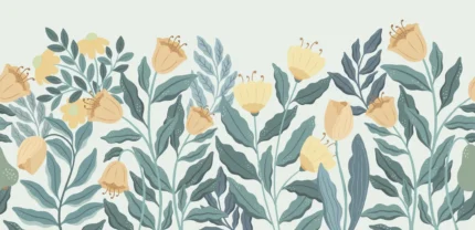 Big Blossom, Yellow Family Fun Rebel Walls Wallpaper R19998