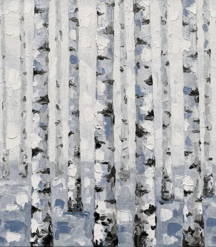 Birch Forest, Blue – blue