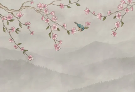 Bird in Tree, Beige | Free Shipping