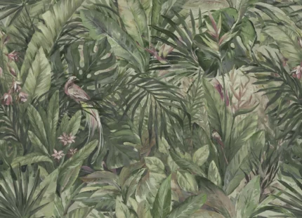 Birds in the Jungle, Green | Free Shipping
