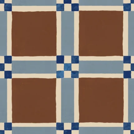 Bold Grid, Brown | Free Shipping