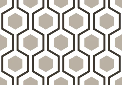 Bold Hexagon, Gray | Extraordinary Wallpaper by Rebel Walls