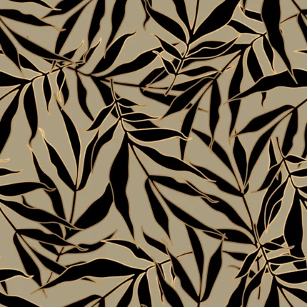 Bold Leaves – Beige