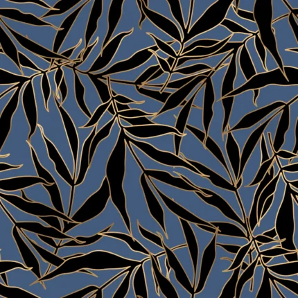 Bold Leaves – Blue