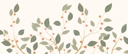 Botanic Foliage, Spring, Green | Extraordinary Wallpaper by Rebel Walls