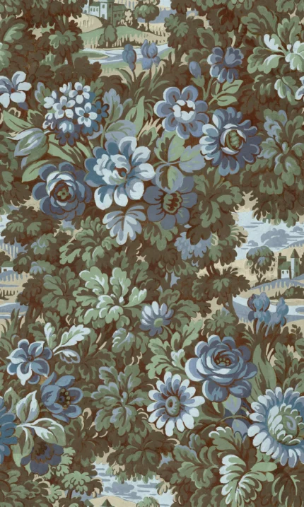 Botanical Manor, Blue
