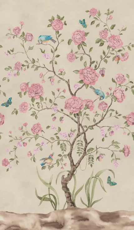 Chinoiserie Botanica, Pink