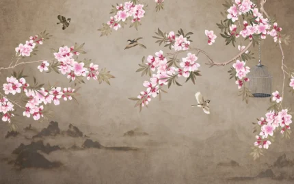 Chinoiserie Branches, Brown