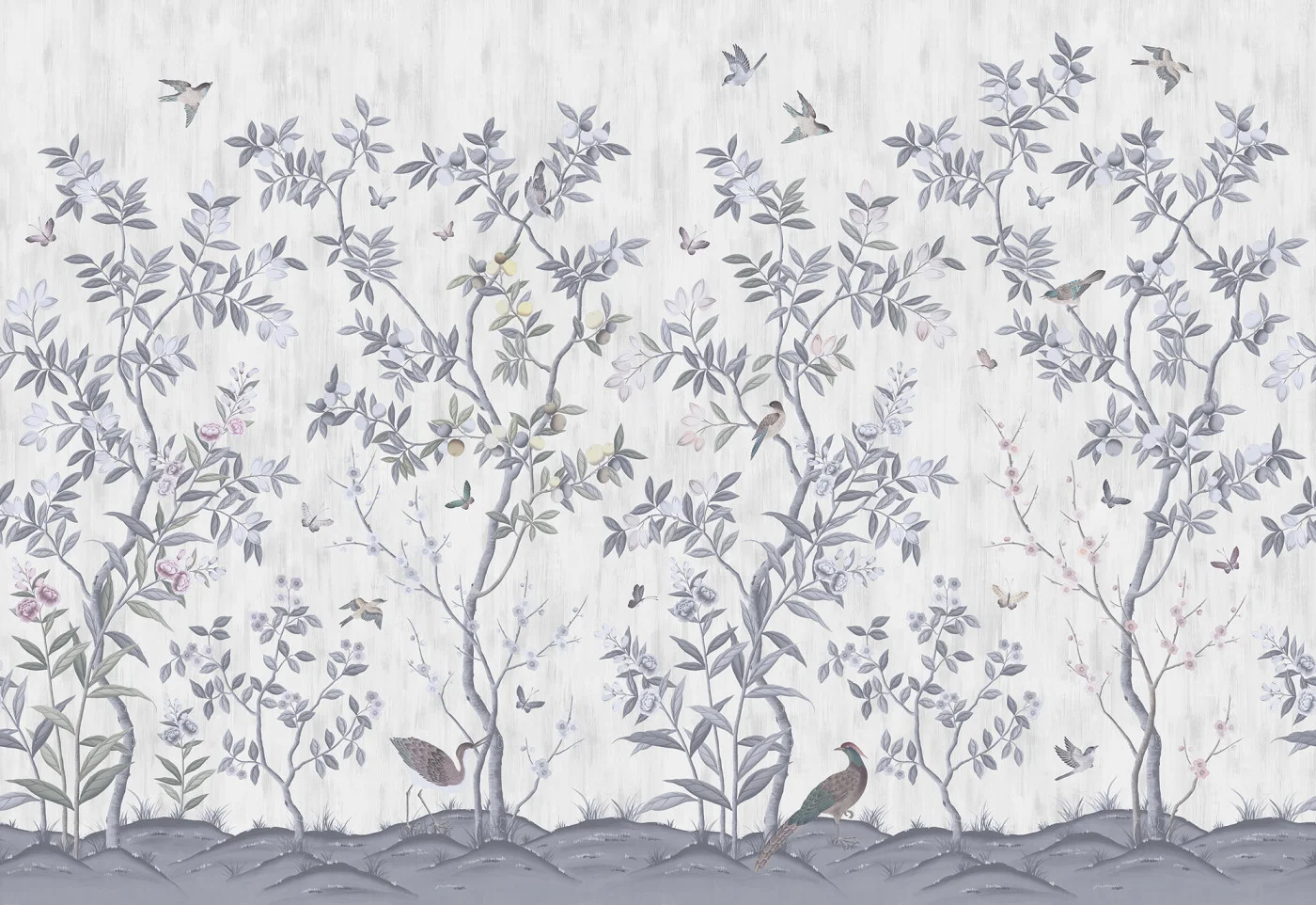 rebelwalls-chinoiserie-chic-pearl-gray-r16741-flat Chinoiserie Chic, Pearl Gray - Image 1