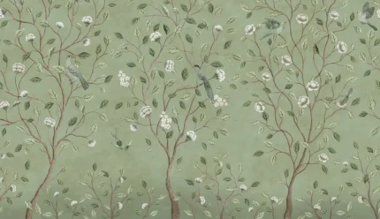 Chinoiserie Dream, Green Wallpaper | Free Shipping
