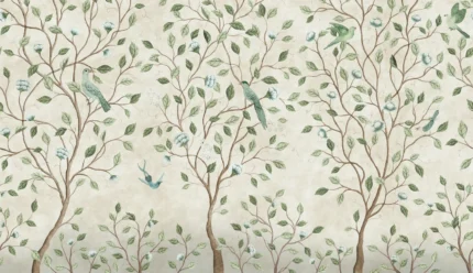 Chinoiserie Dream, Light Green Wallpaper | Fast Delivery