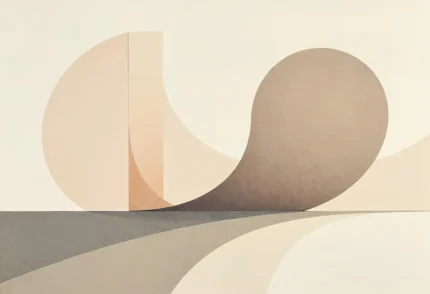 Circle Landscape, Beige, Free Shipping, Rebel Walls