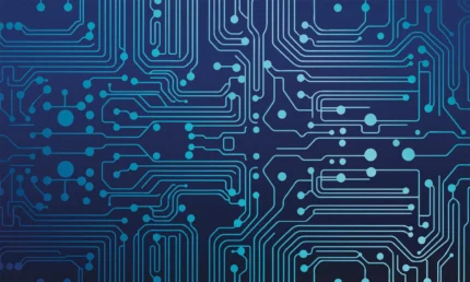 Circuit Board, Blue