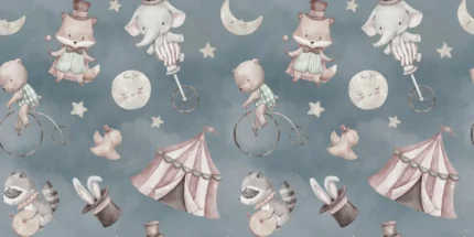Circus Dream, Vintage (blue) | Free Shipping