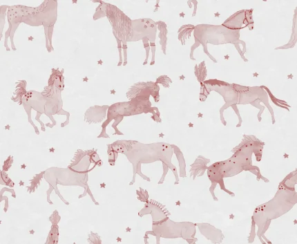 Circus Horses, Pink