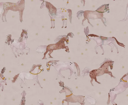 Circus Horses, Soft Pink