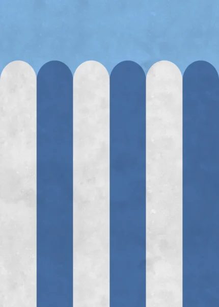Circus Stripes, Blueberry