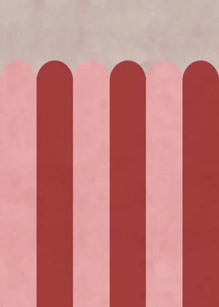 Circus Stripes, Raspberry