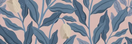 Cool Flora, Pink & Blue
