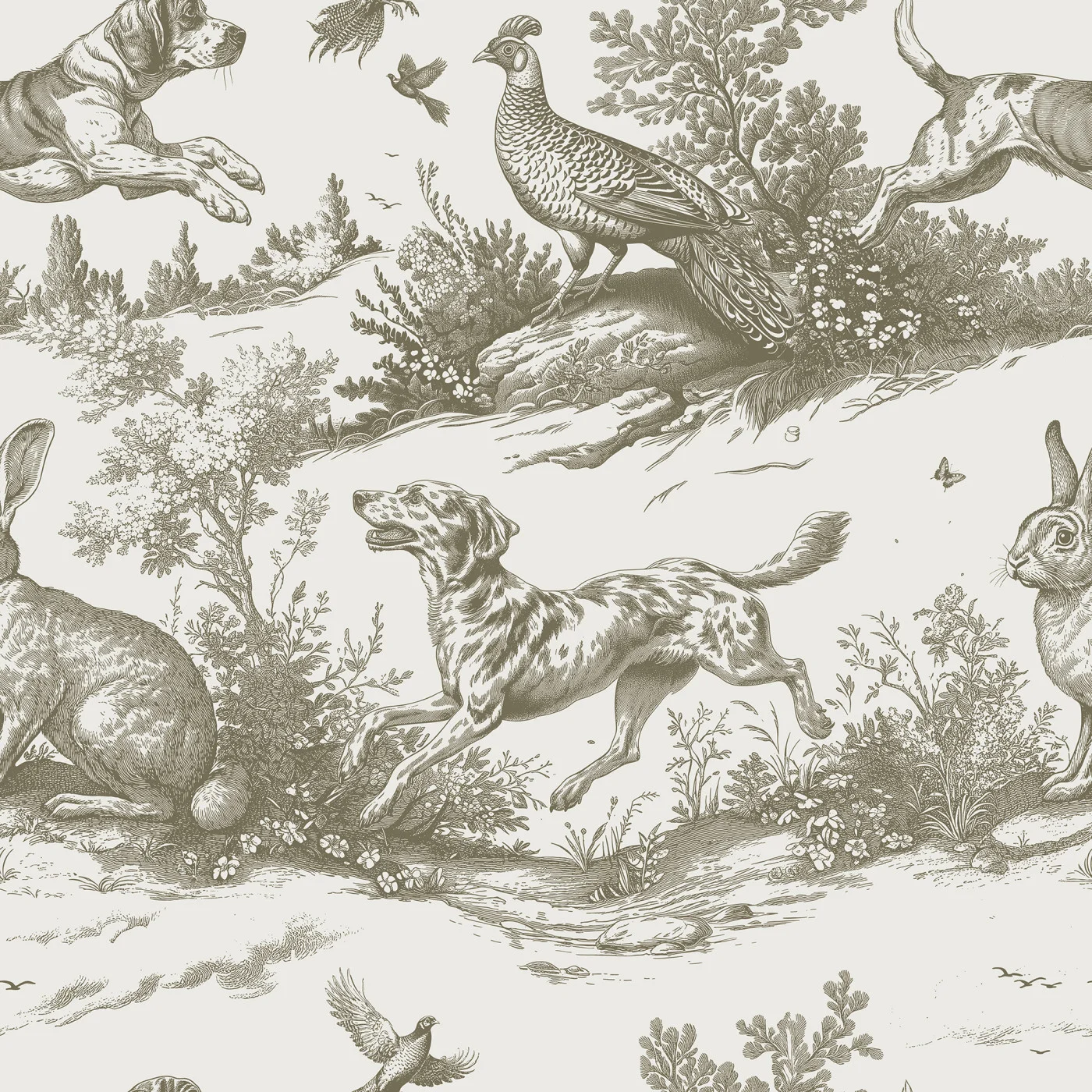 rebelwalls-countryside-tales-cotswold-cream-r22044-flat Countryside Tales, Cotswold Cream, Cotswold Cream | Free Shipping - Image 1