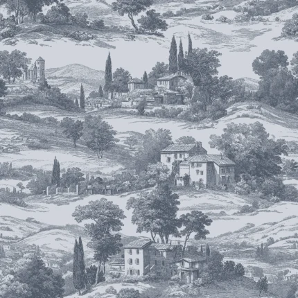 Countryside Toile, Oxford Blue | Free Shipping