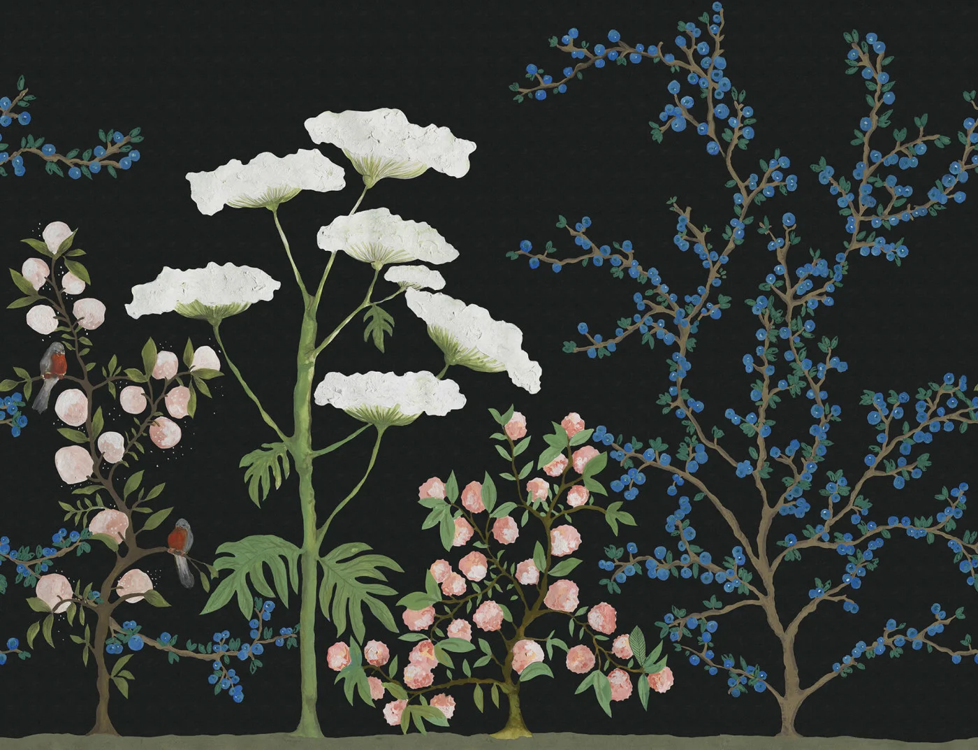 rebelwalls-crowberry-midnight-r18711-flat Crowberry Midnight - Image 1