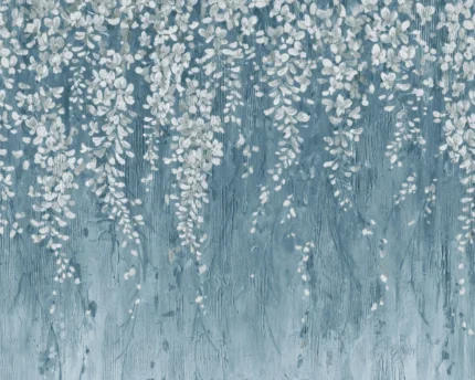 Draped Blossoms, Dark Blue