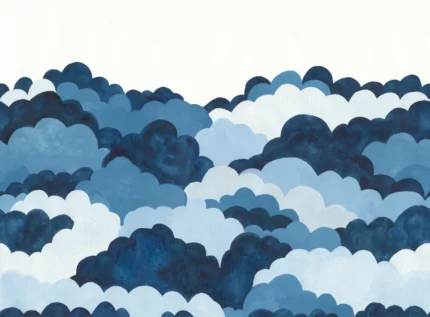 Dreamy Clouds, Blue