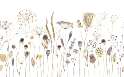 Dried Flower Meadow, Beige