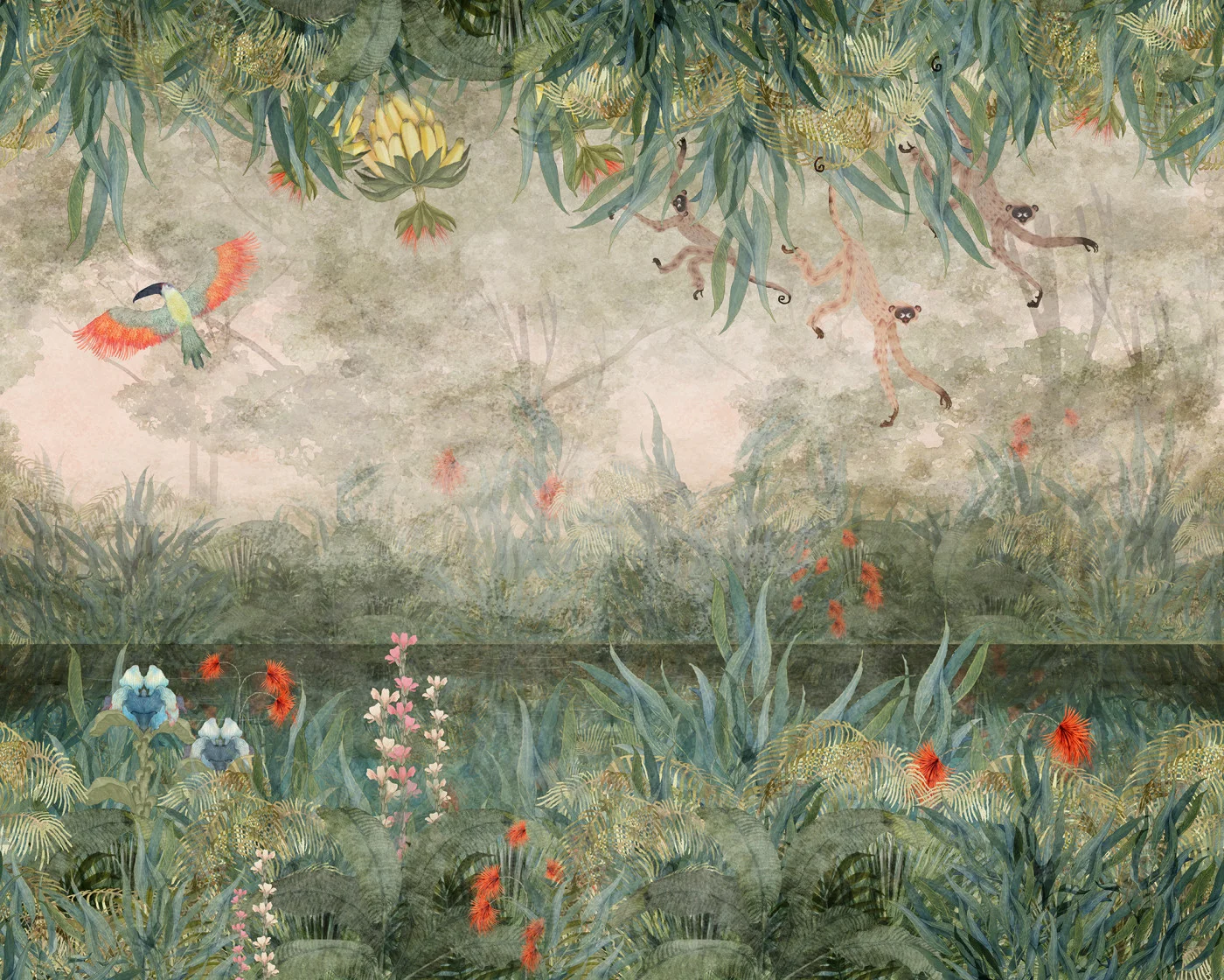 rebelwalls-echoes-of-the-wild-day-r21460-flat Echoes of the Wild, Day Eden Escape Rebel Walls Wallpaper R21460