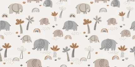 Elephant Savanna, Beige