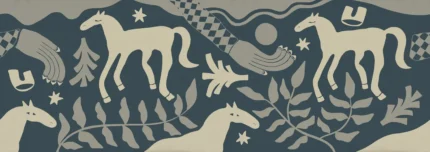 Emmas Horses, Blue