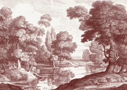 Etching Park – Burgundy