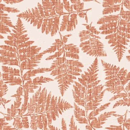 Fern Print, Rust | Free Shipping