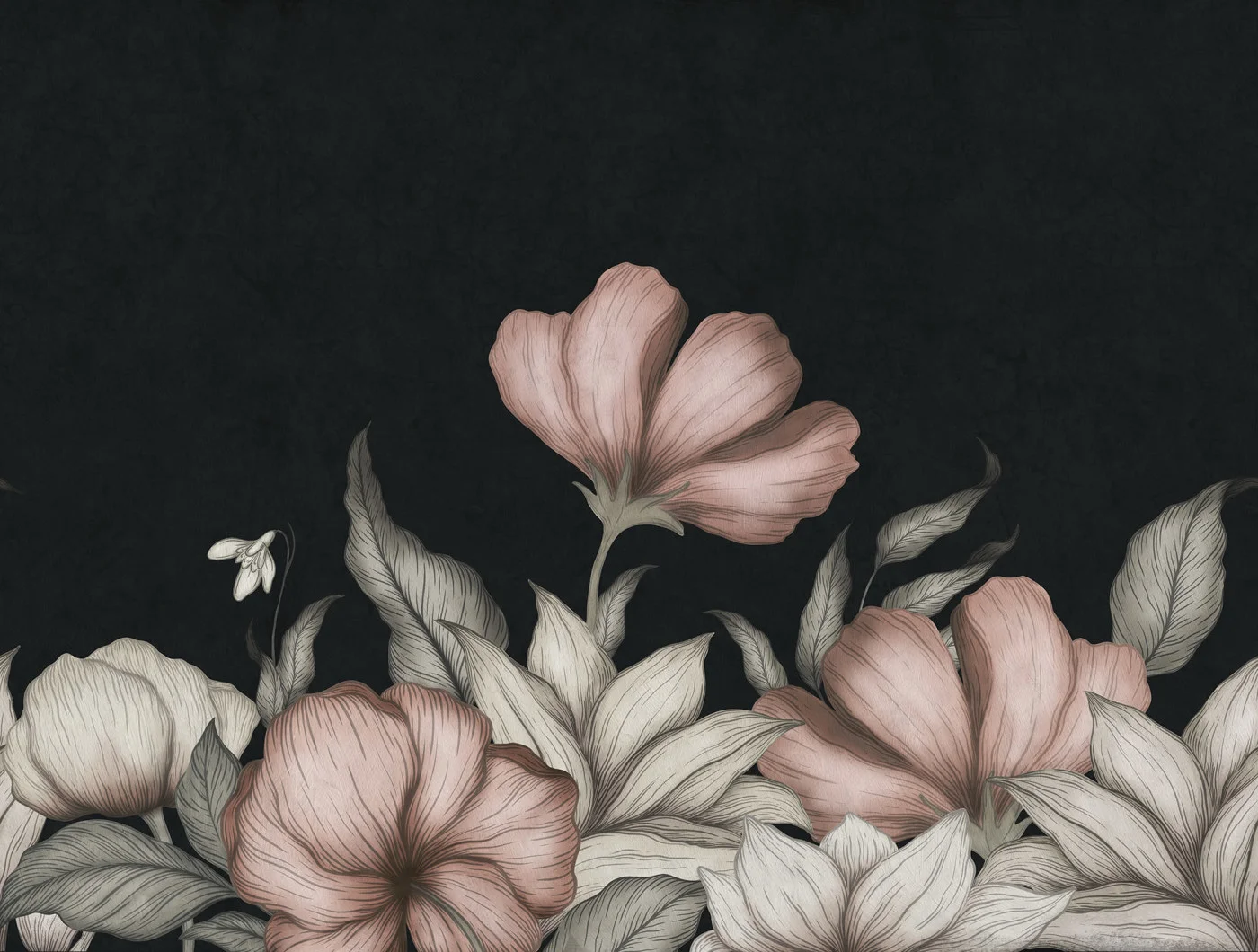 rebelwalls-floral-fantasy-pink-r20463-flat Floral Fantasy, Pink - Image 1