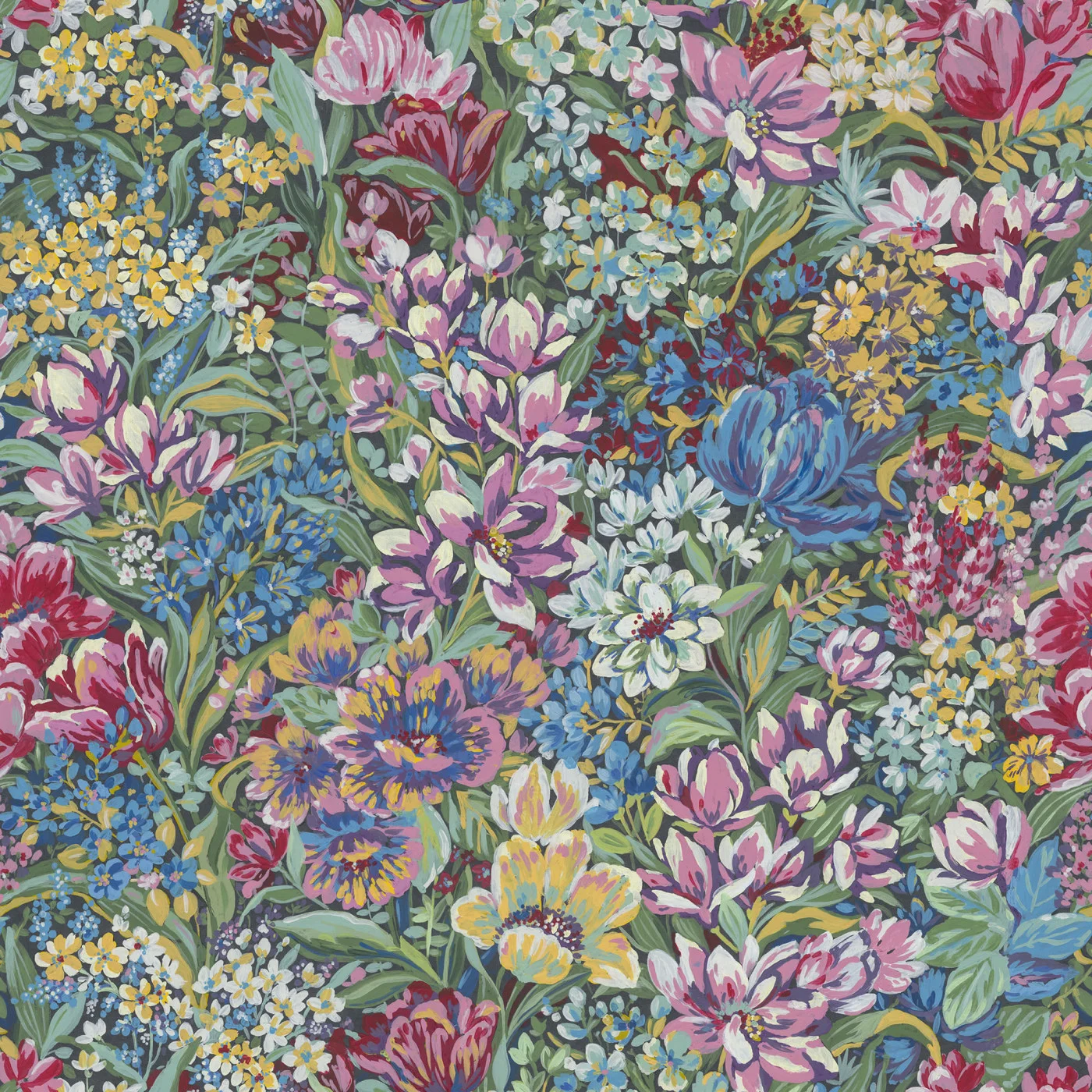 rebelwalls-floral-garden-summer-r18922-flat Floral Garden, Summer - Image 1