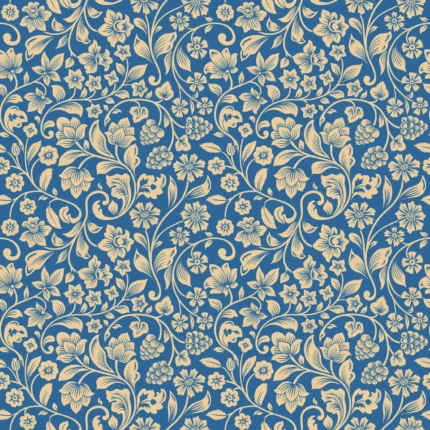 Floral Opulence, Blue