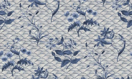 Floral Ripple Blue