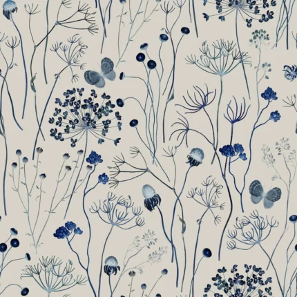 Flower Garden, Blue