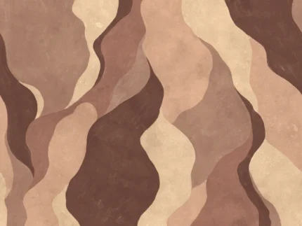 Flowing Forms, Burgundy