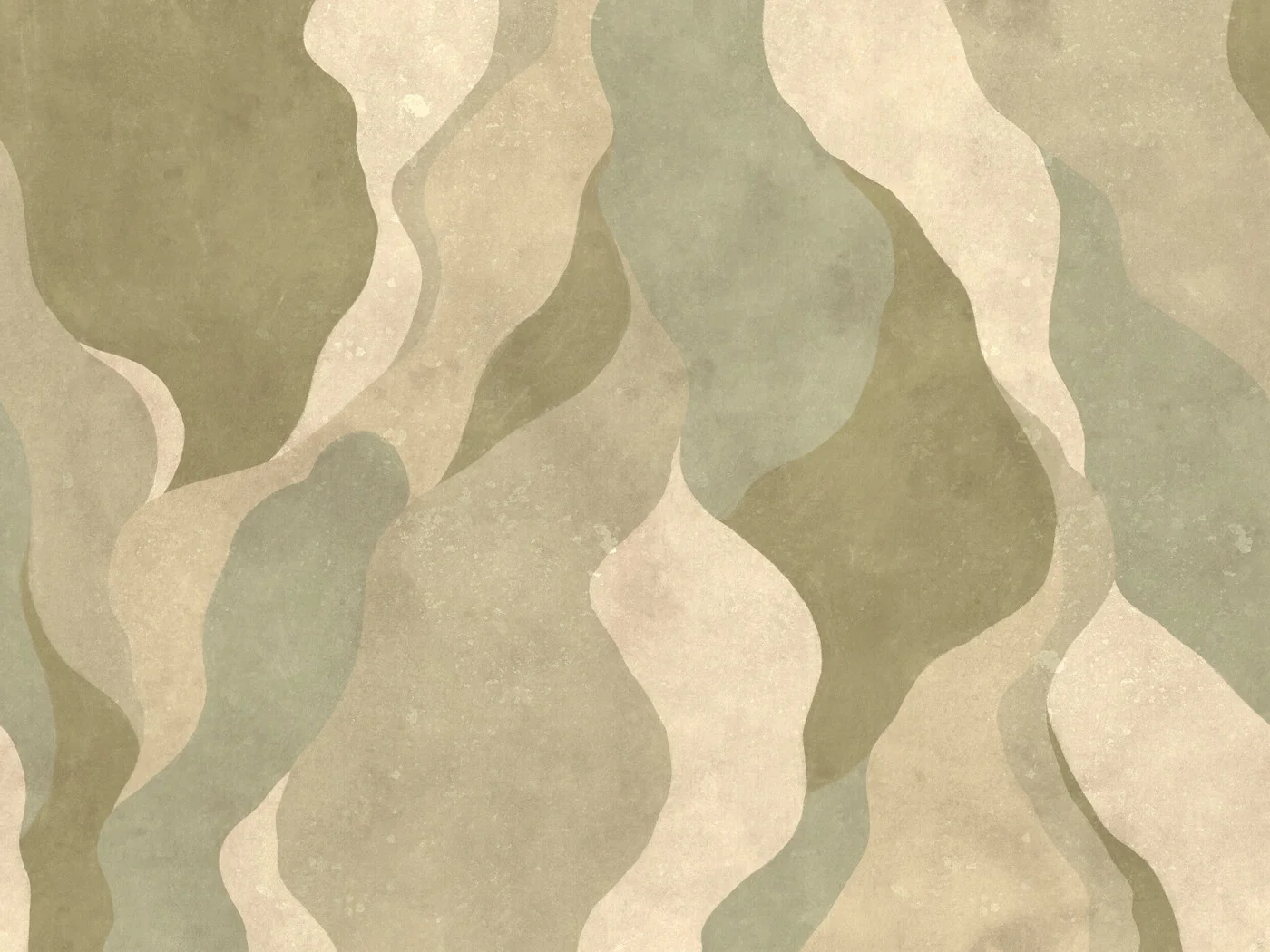 rebelwalls-flowing-forms-green-r21764-flat Flowing Forms, Green - Image 1