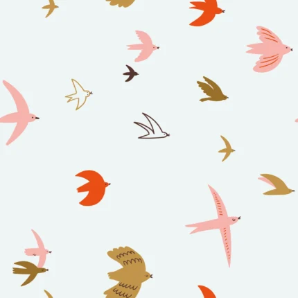 Flying Birds, Light Blue