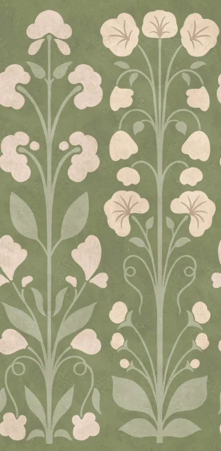 Folk Flower, Green
