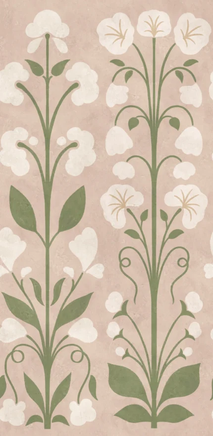 Folk Flower, Pink