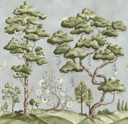 Forest Poem, Light Blue