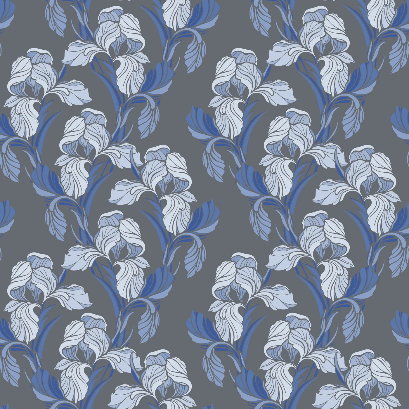rebelwalls-garland-flora-blue-r21712-flat Garland Flora, Blue Shutterstock Rebel Walls Wallpaper R21712