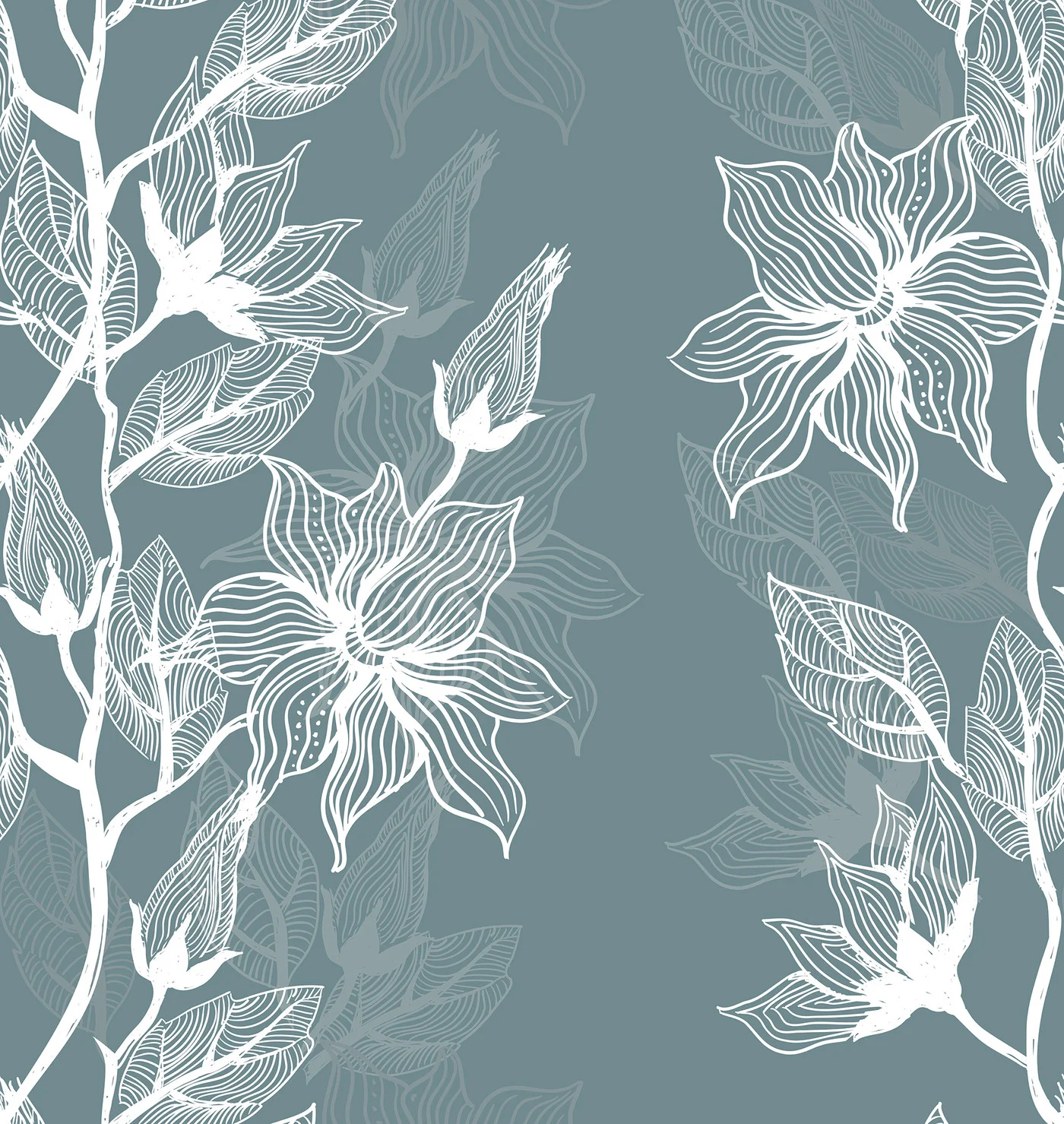 rebelwalls-giant-flora-lagoon-r21978-flat Giant Flora, Lagoon, Bold White Shutterstock Rebel Walls Wallpaper R21978
