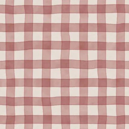 Gingham, Red Pops Rebel Walls Wallpaper R21591