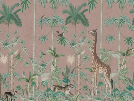Giraffe's Stroll, Pink